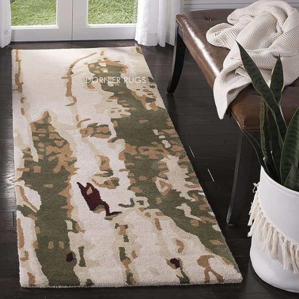 IVORY MIX Handmade California Premium Collection Tufted Pure  Size 5 x 8 feet 150x240 Cm