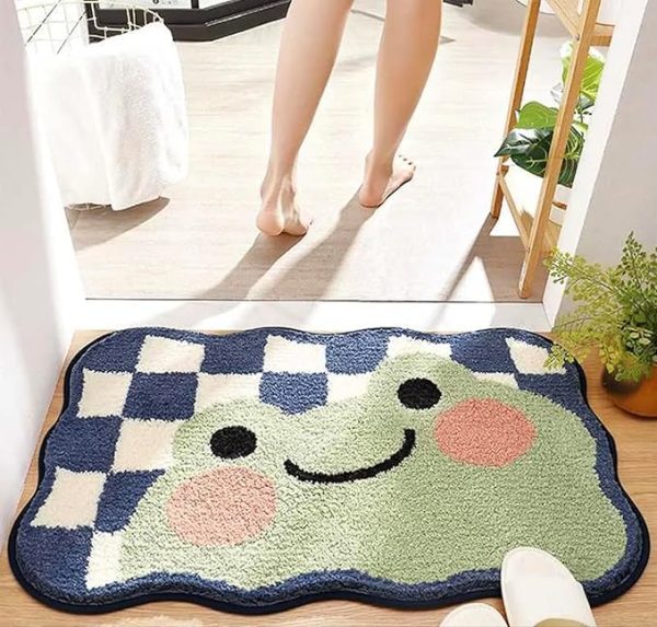 Super Soft Anti Skid (40x60 cm) Super Absorbent Mats Microfibre   Door Mats Floor Mat (Pack of 1)